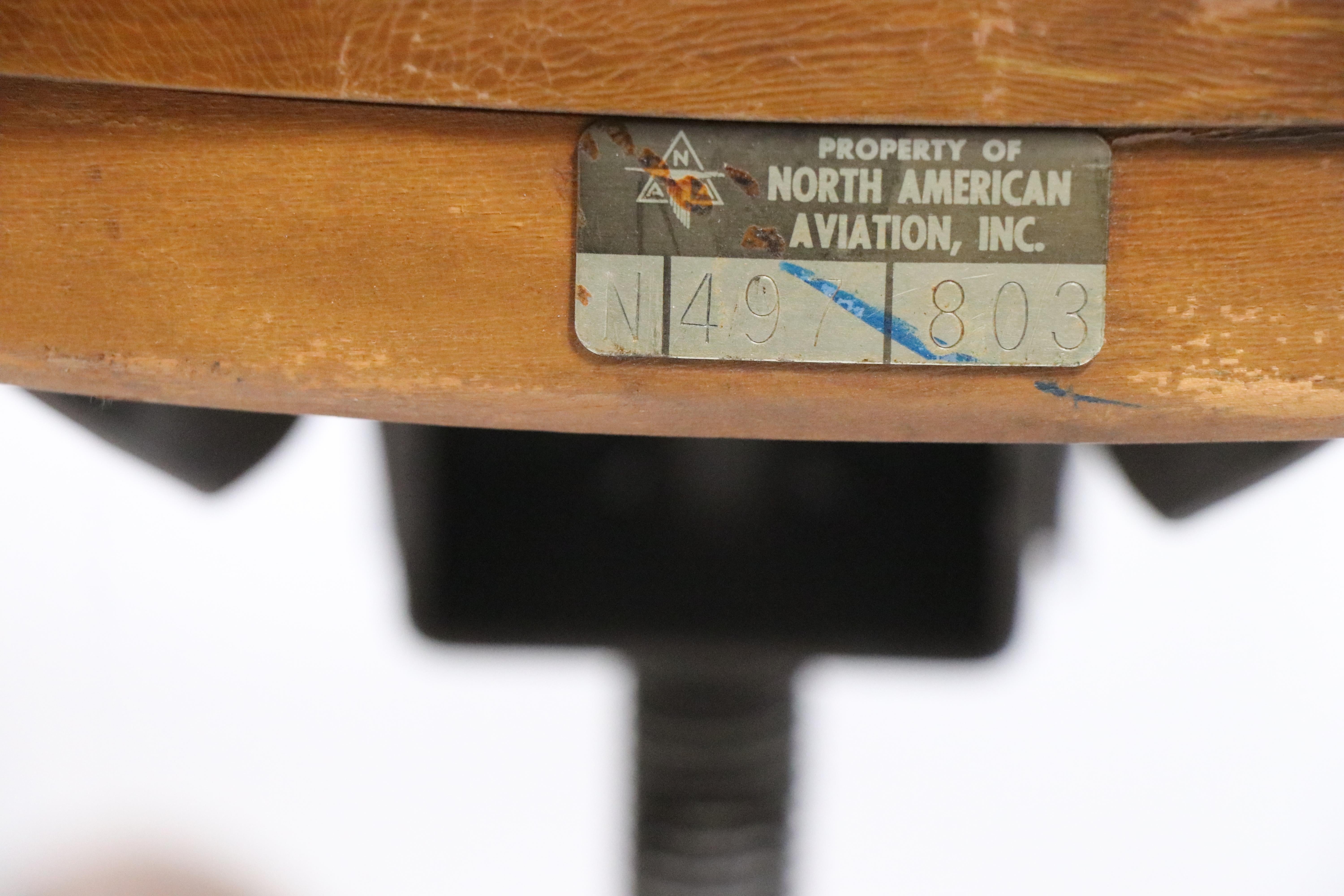 American Bank of England Yale Library Jury Swivel Office Desk Chair in Walnut