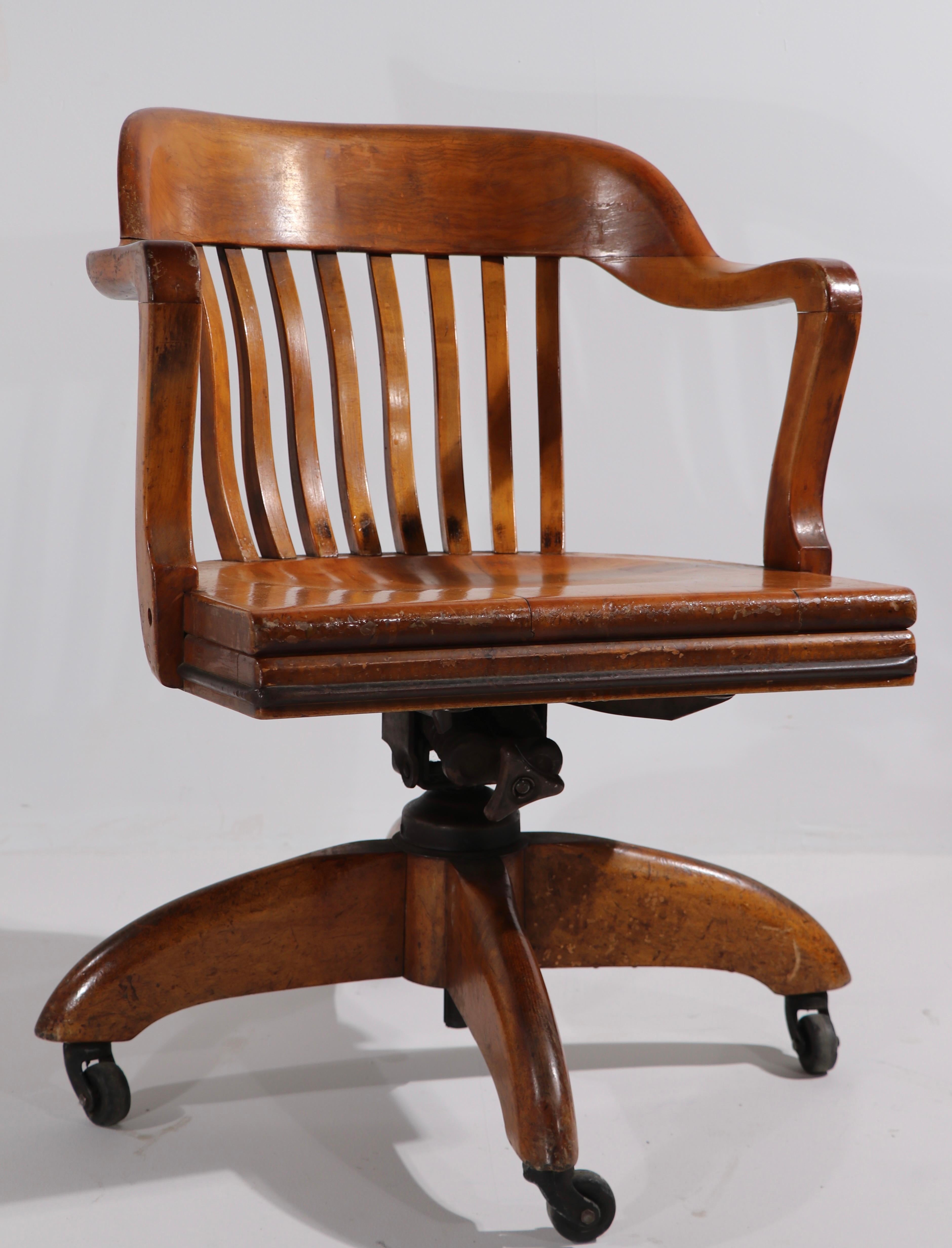 Bank of England Yale Library Swivel Tilt Desk Chair 3