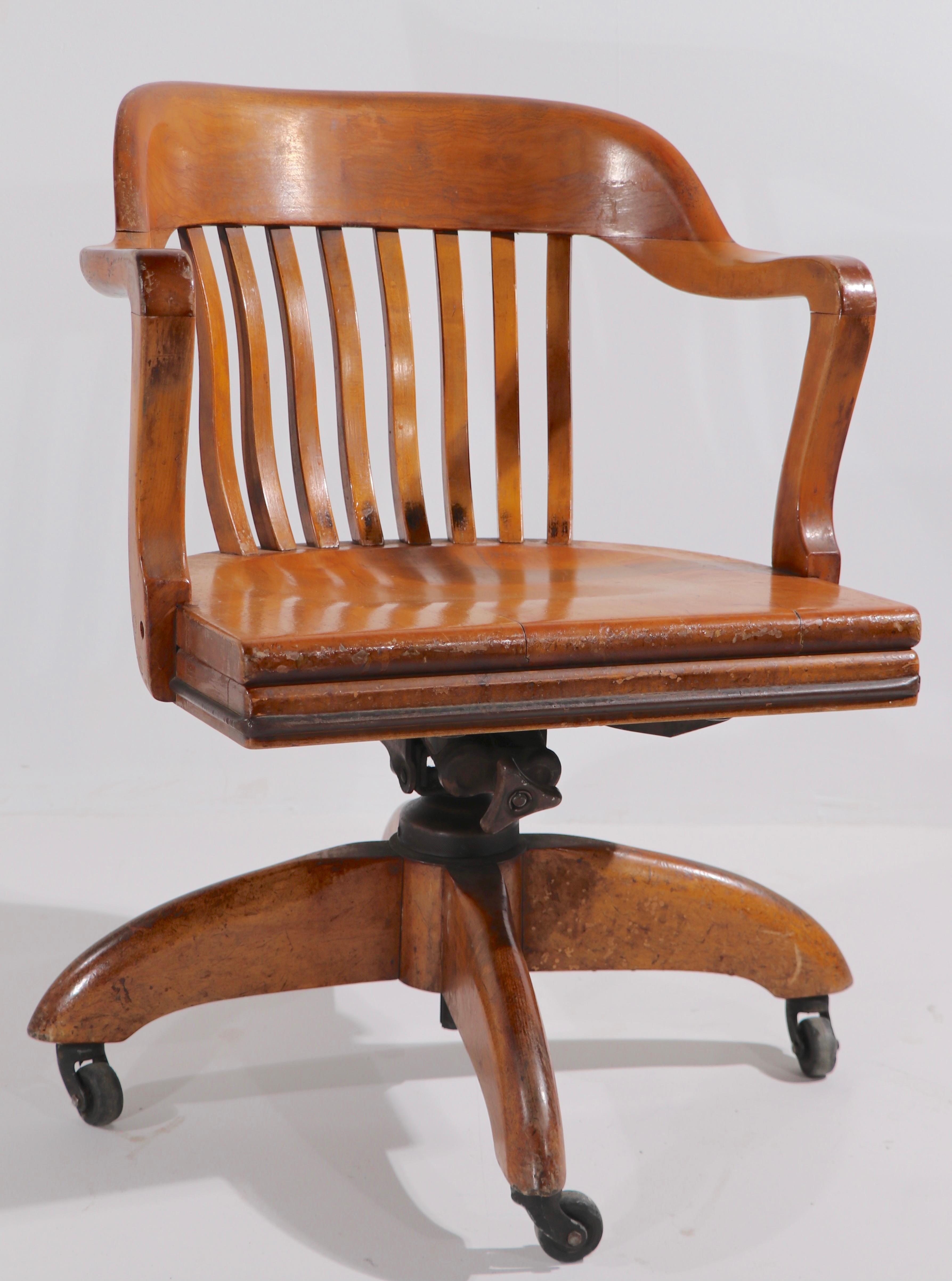 Bank of England Yale Library Swivel Tilt Desk Chair 4