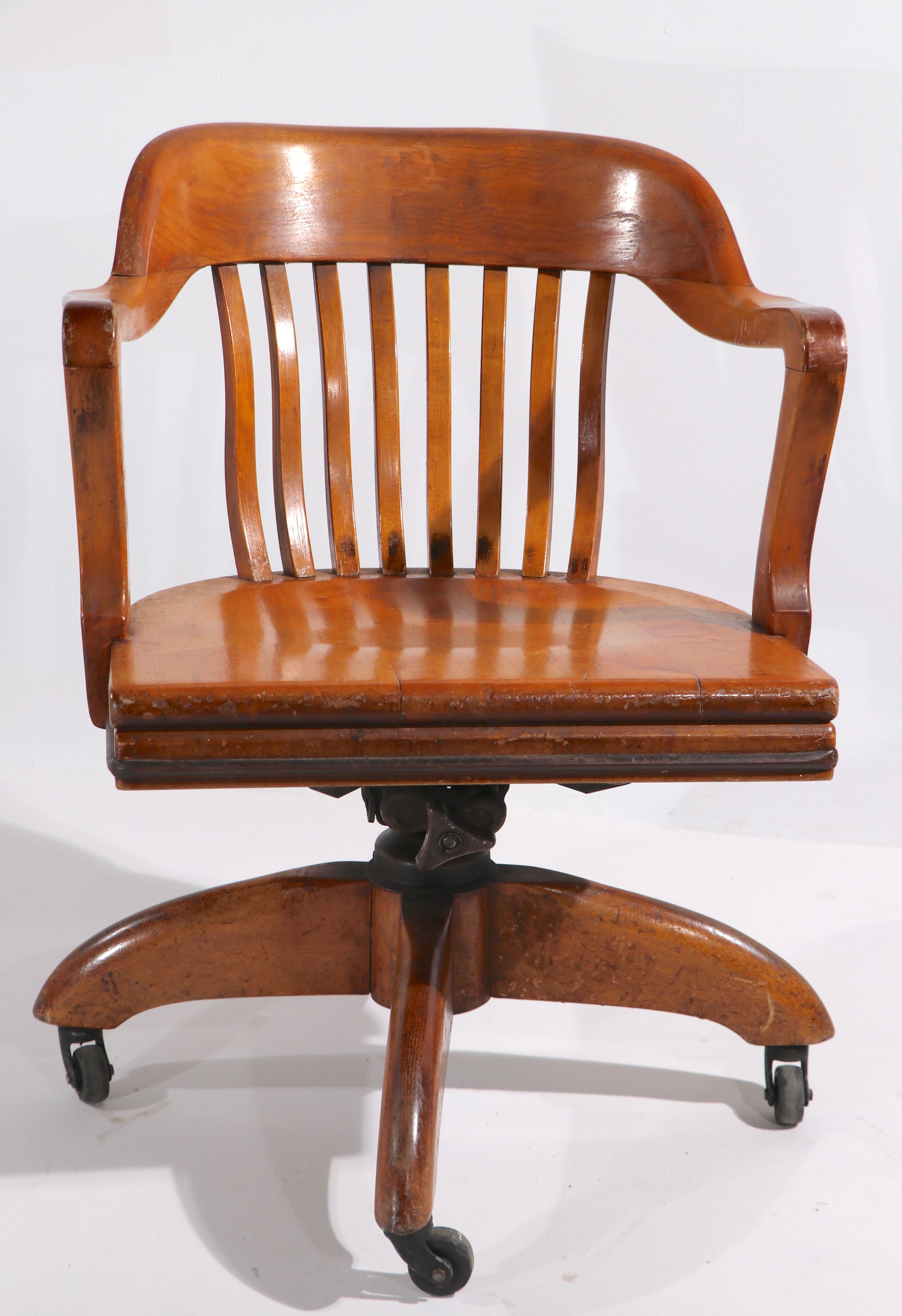 Bank of England Yale Library Swivel Tilt Desk Chair 5