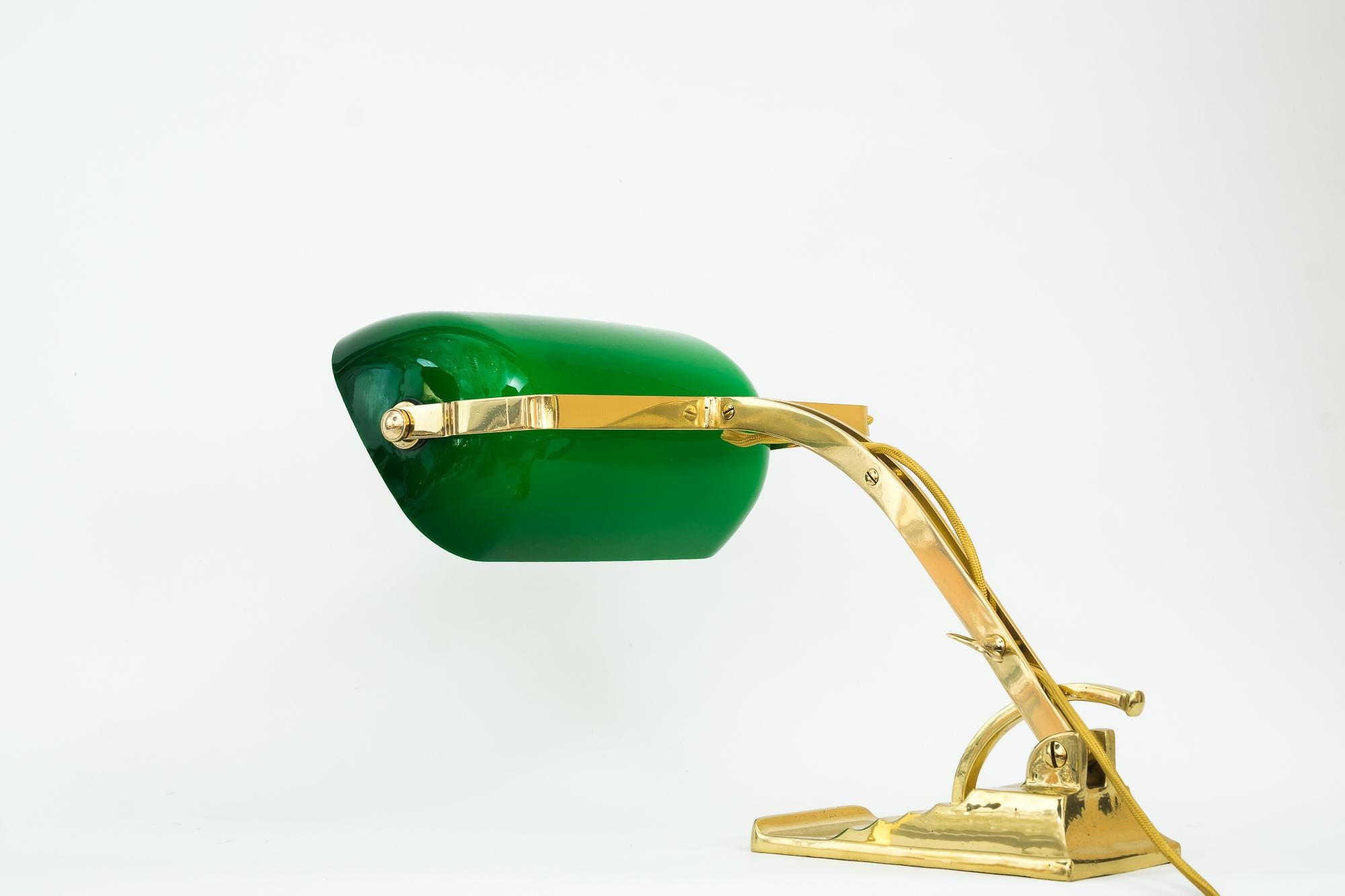 Banker Table Lamp in the Style of Art Deco Made Around 1990s 'New' Not Antique 4