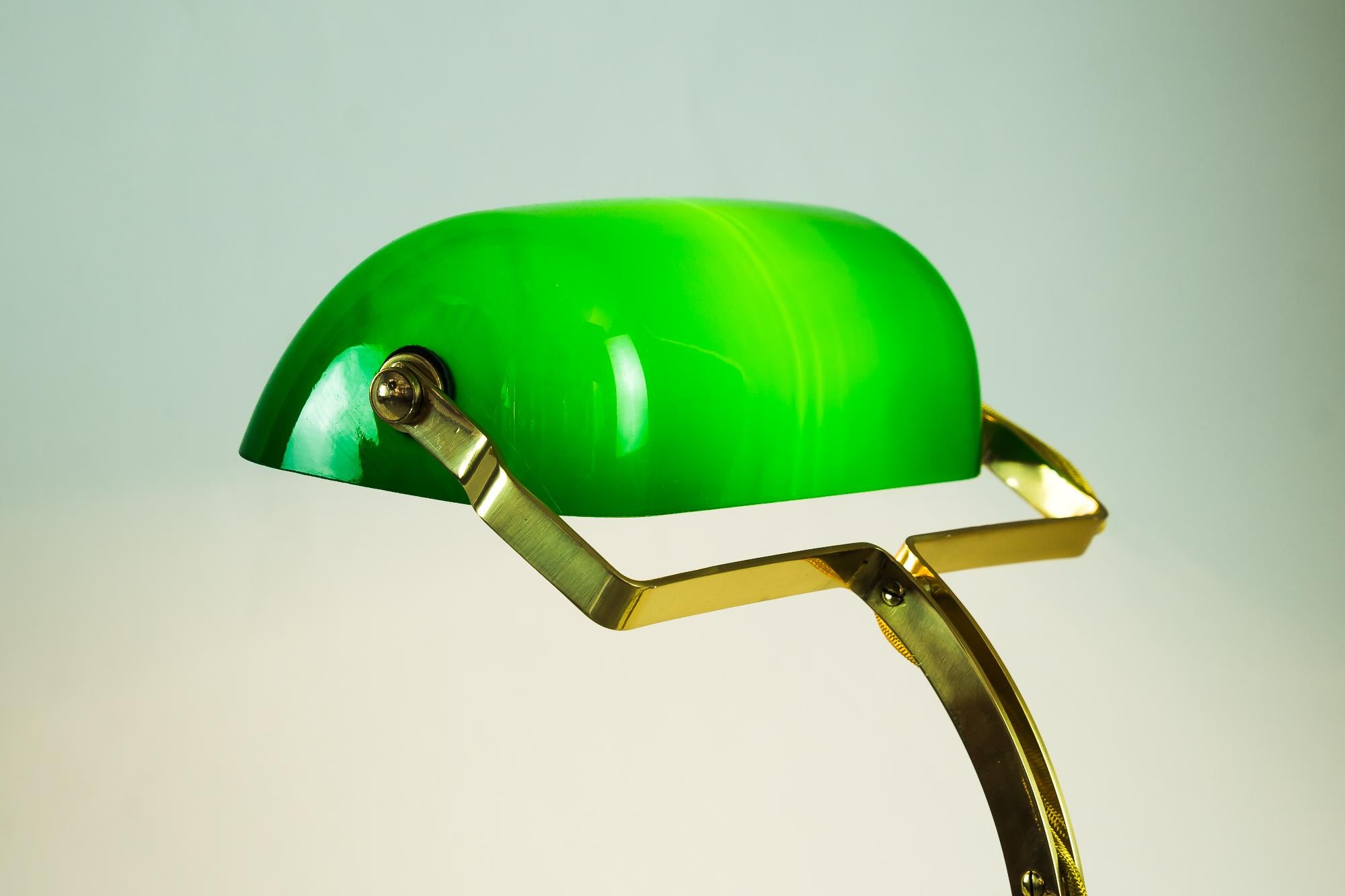 Banker Table Lamp in the Style of Art Deco Made Around 1990s 'New' Not Antique 5
