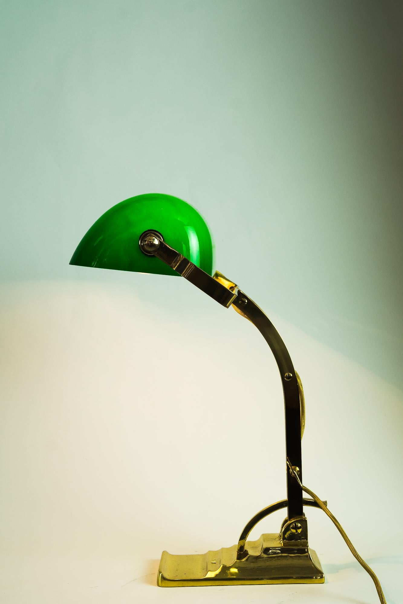 Banker Table Lamp in the Style of Art Deco Made Around 1990s 'New' Not Antique 7