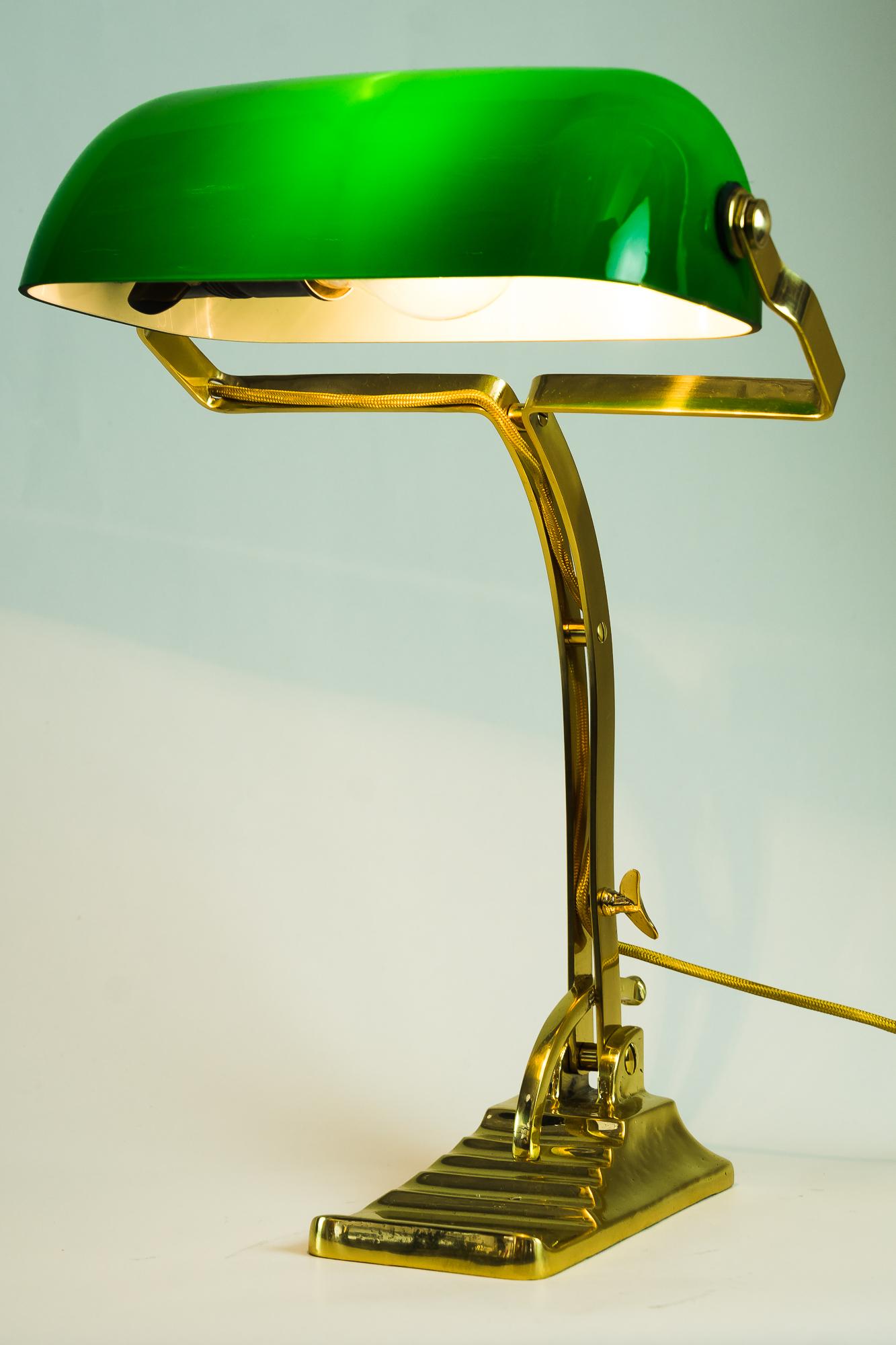 Banker Table Lamp in the Style of Art Deco Made Around 1990s 'New' Not Antique 8