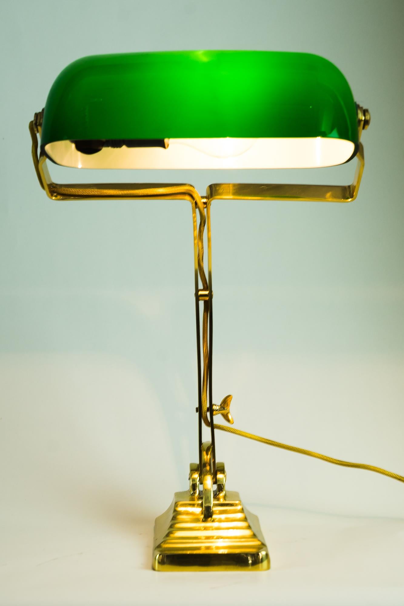 Banker Table Lamp in the Style of Art Deco Made Around 1990s 'New' Not Antique 9