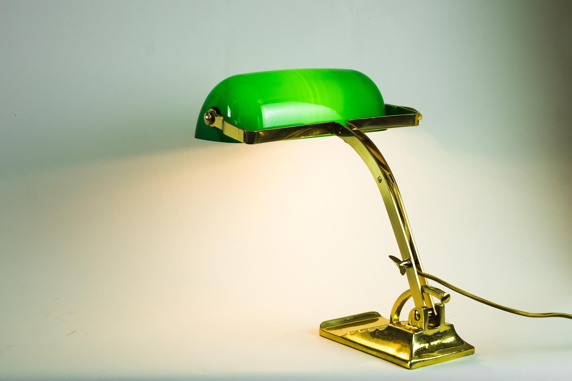 Banker Table Lamp in the Style of Art Deco Made Around 1990s 'New' Not Antique 10