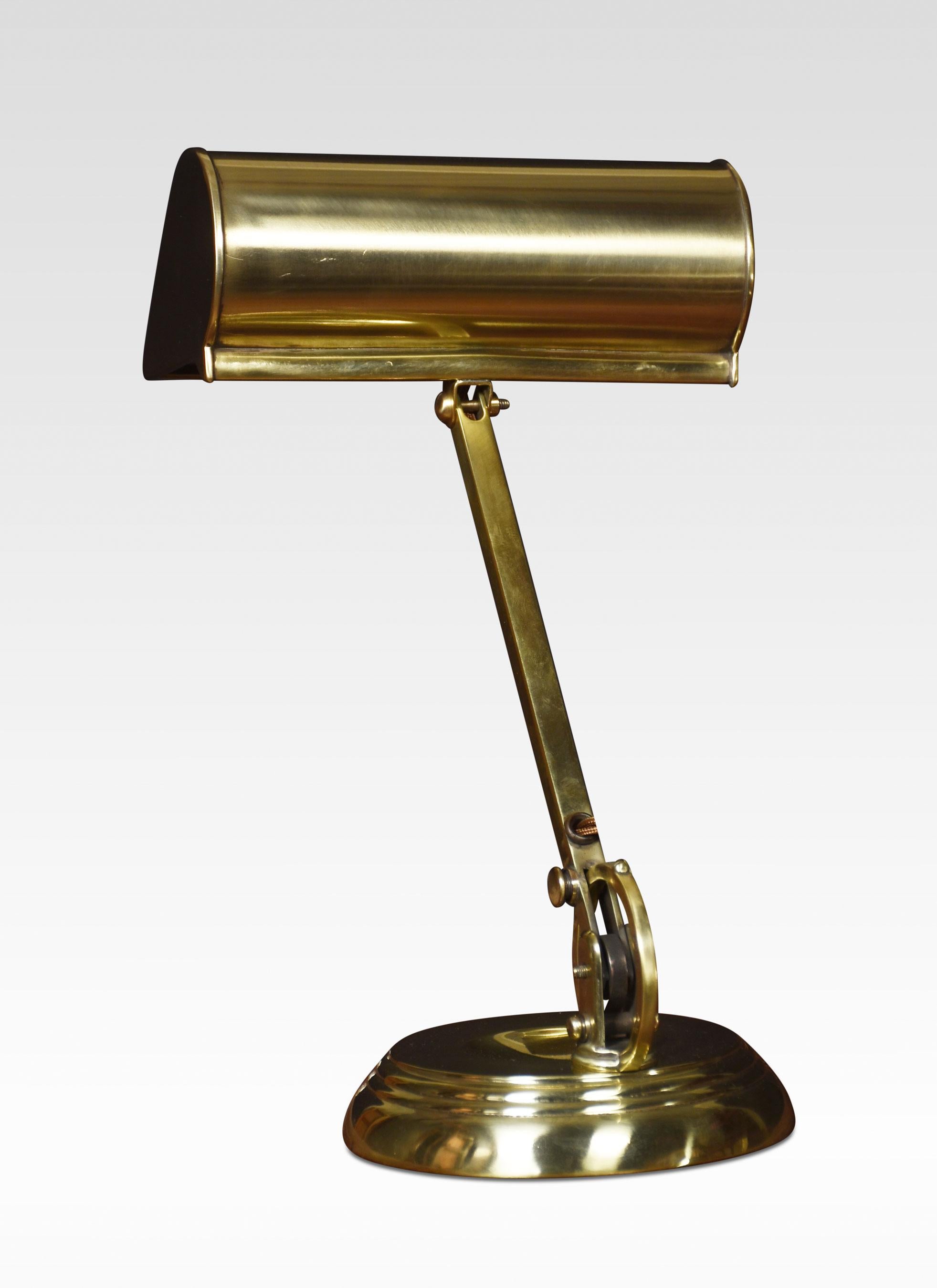 Bankers-Schreibtischlampe aus Messing (20. Jahrhundert) im Angebot