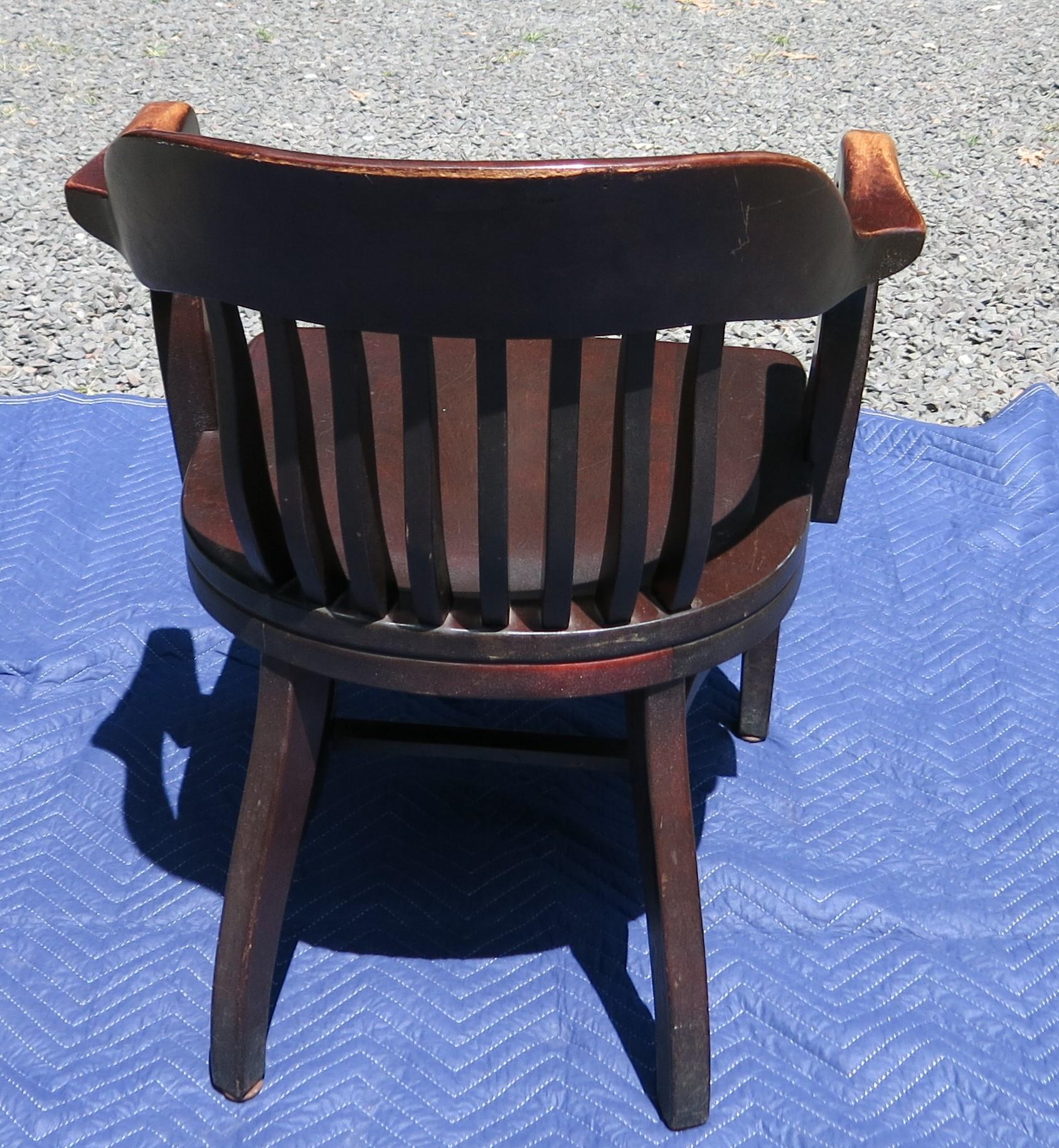 bankers chair wood