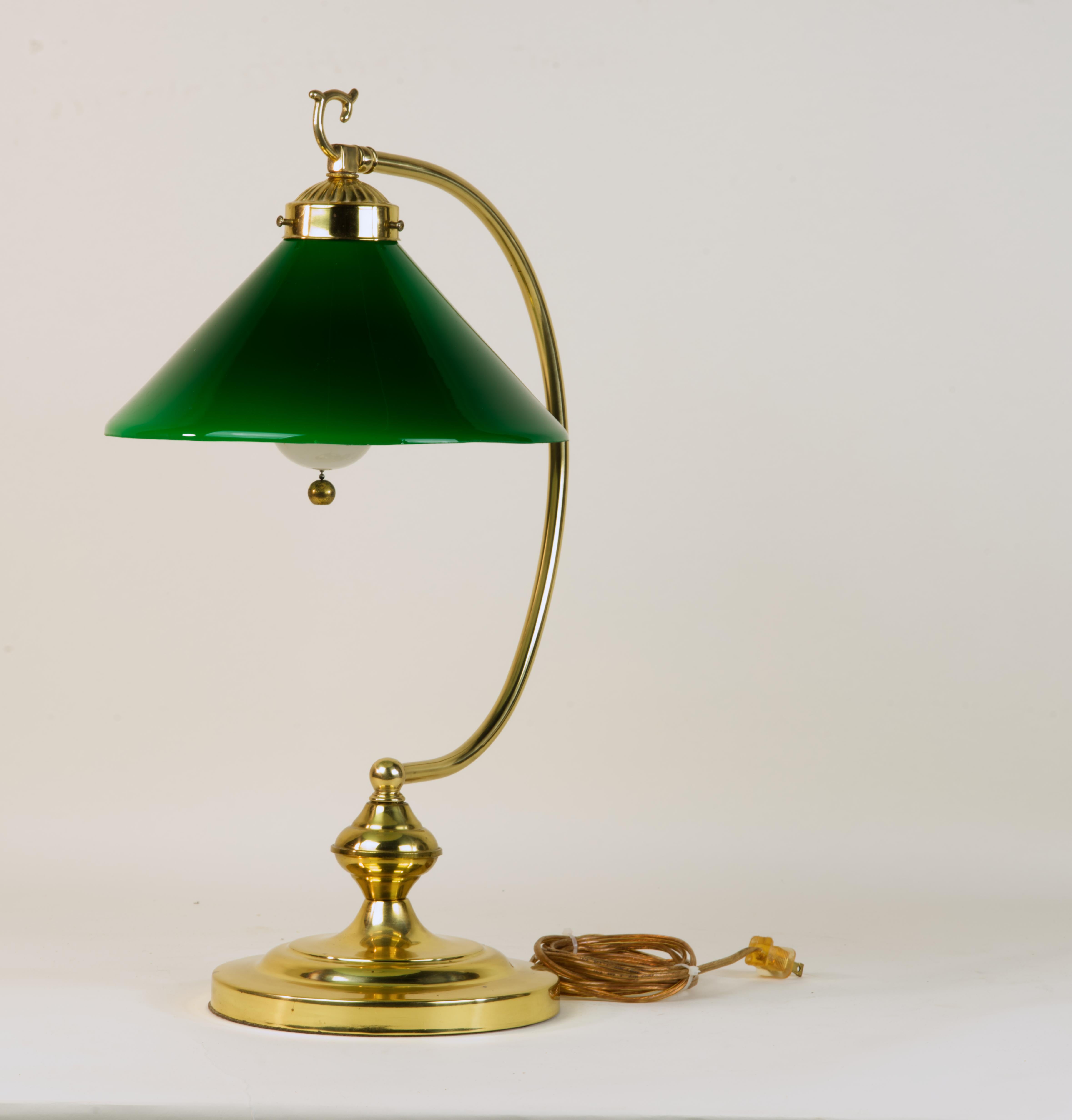 Late 20th Century Bankers Lamp 