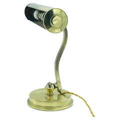 Bankers or Ministerial Brass Table Lamp, Italy 1950s
