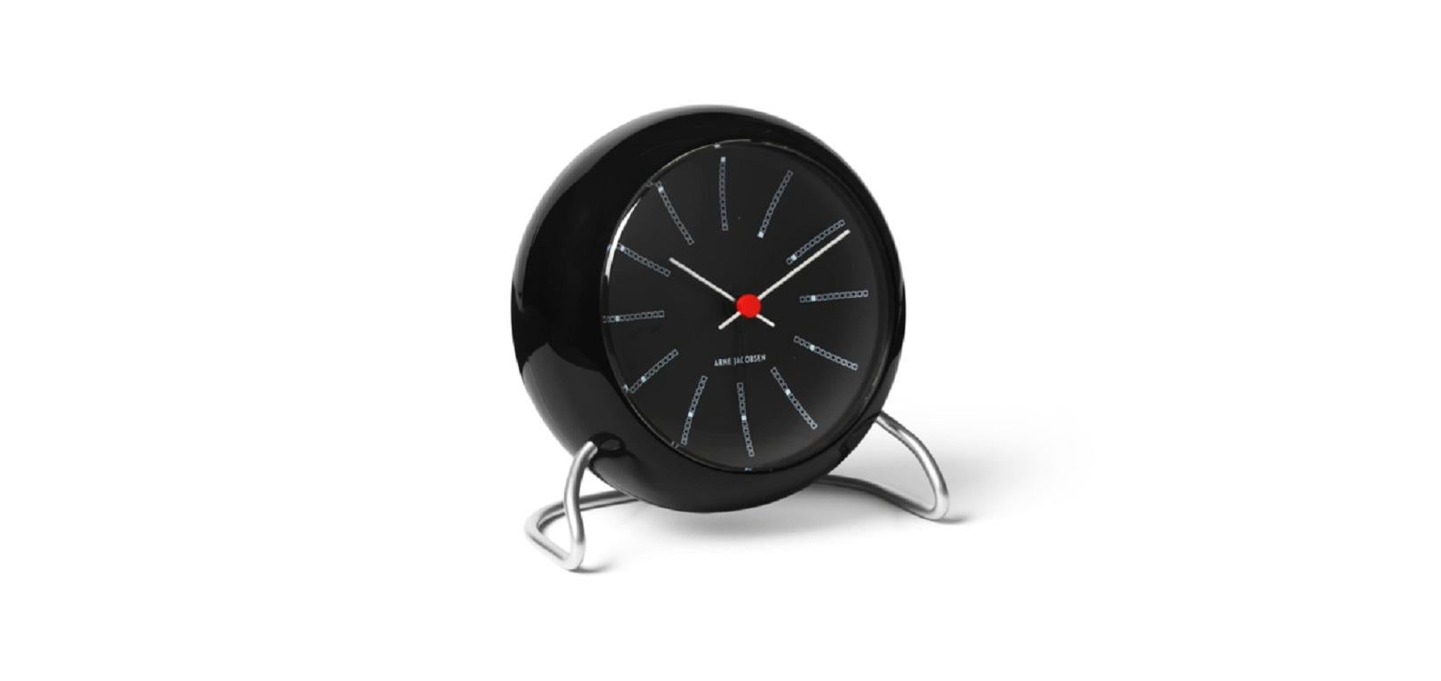 Bankers Table Clock Black 
 H: 4.7