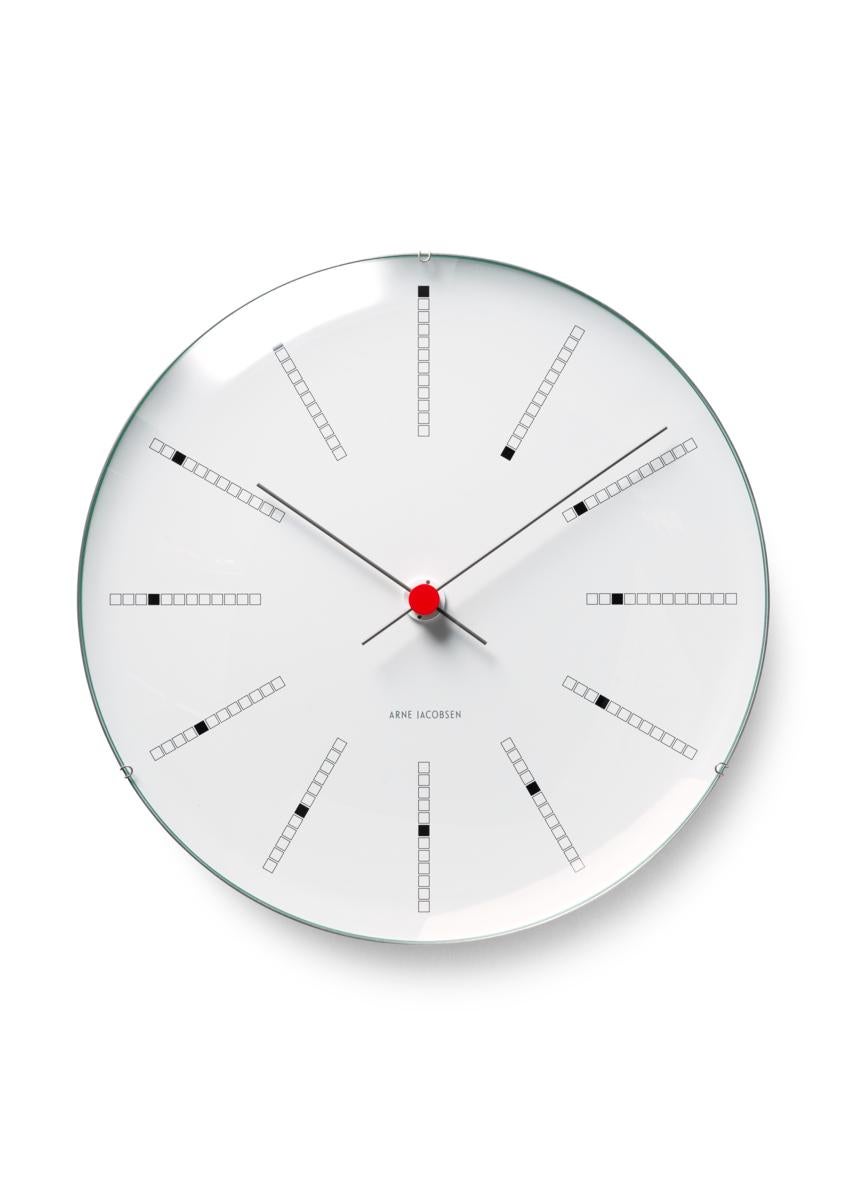 Bankers Wall Clock White/Black/Red 
 Ø: 11.4
