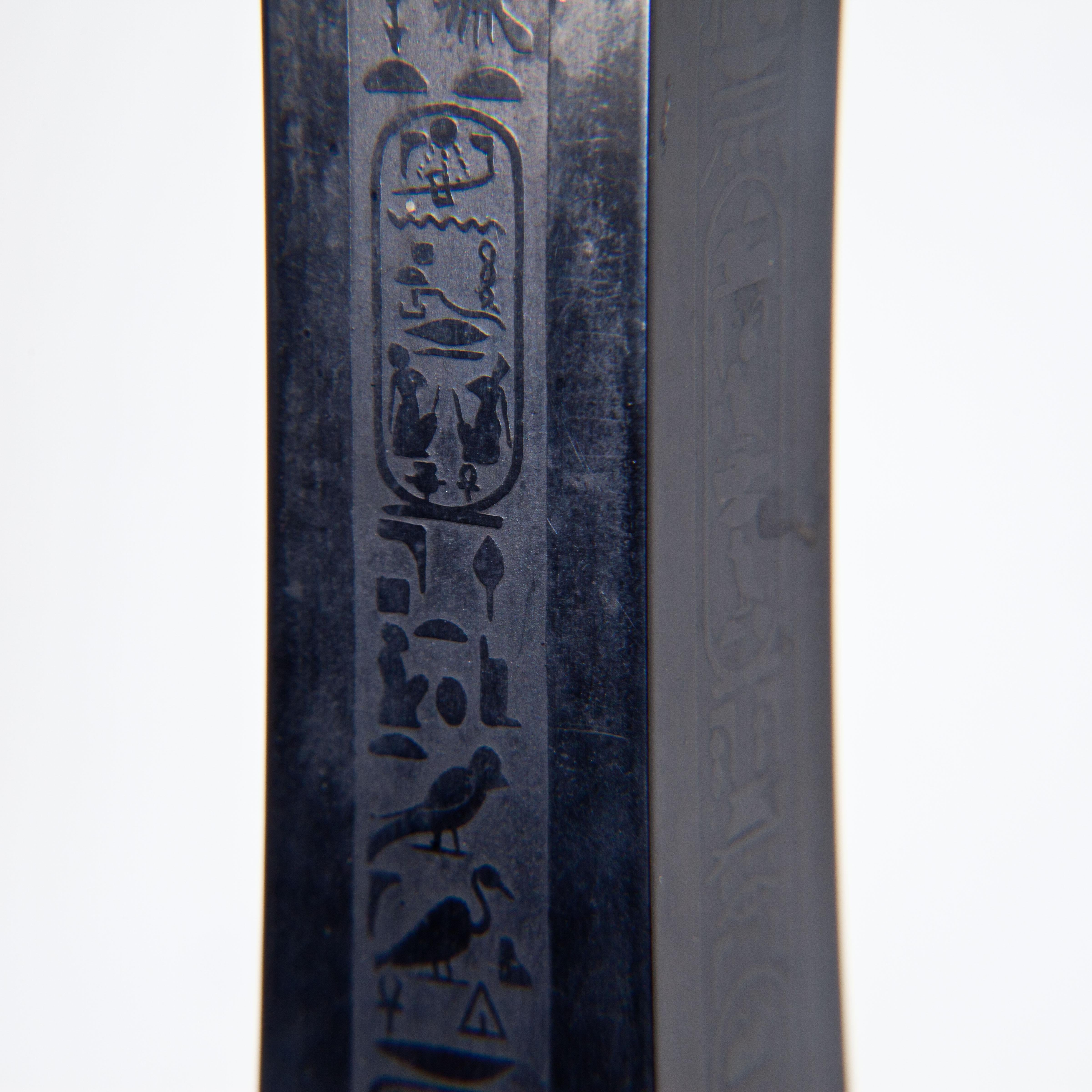 English Bankes Obelisk, England, Ashford Black Marble, First Half of the 19th Century For Sale