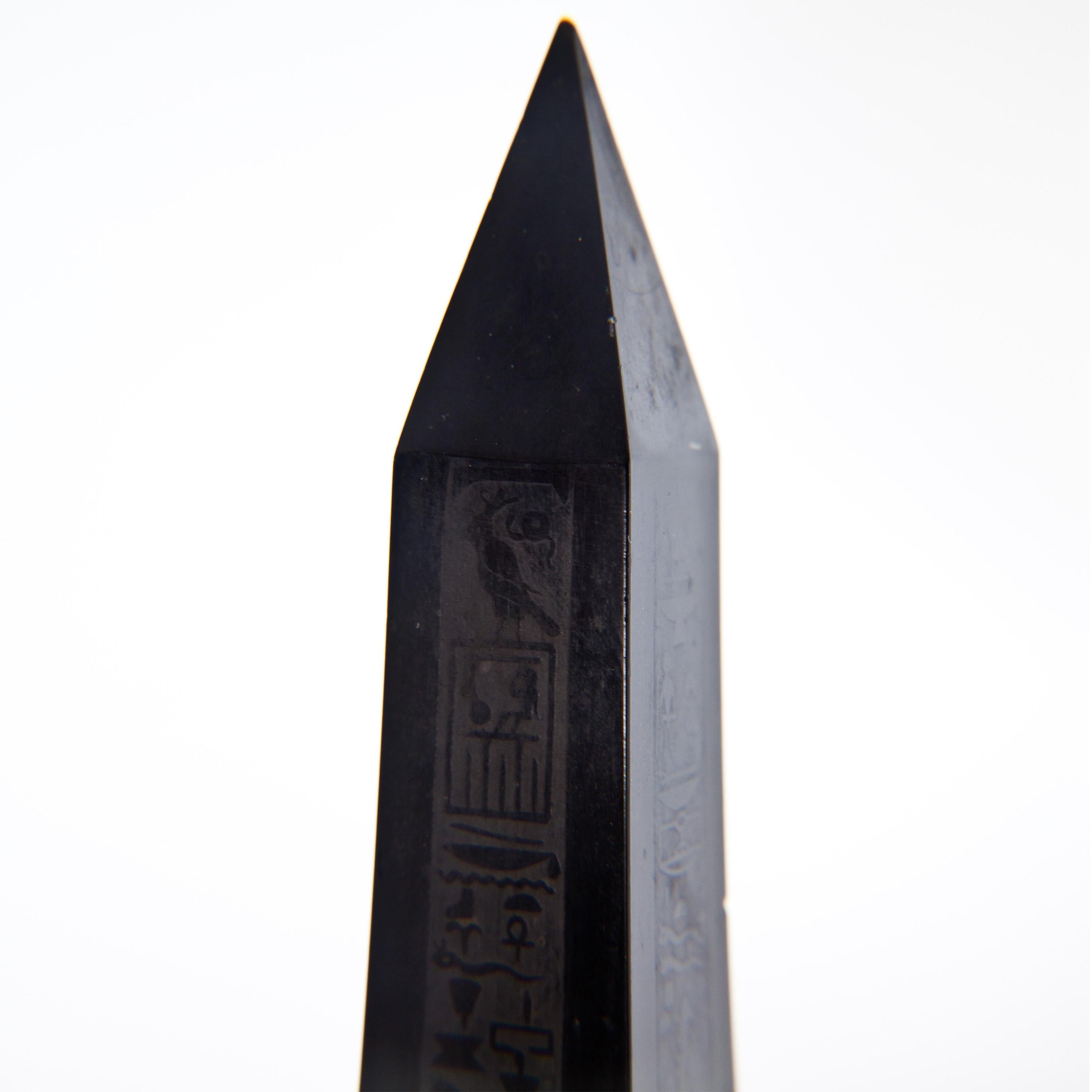 Bankes Obelisk, England, Ashford Black Marble, First Half of the 19th Century In Good Condition For Sale In Greding, DE