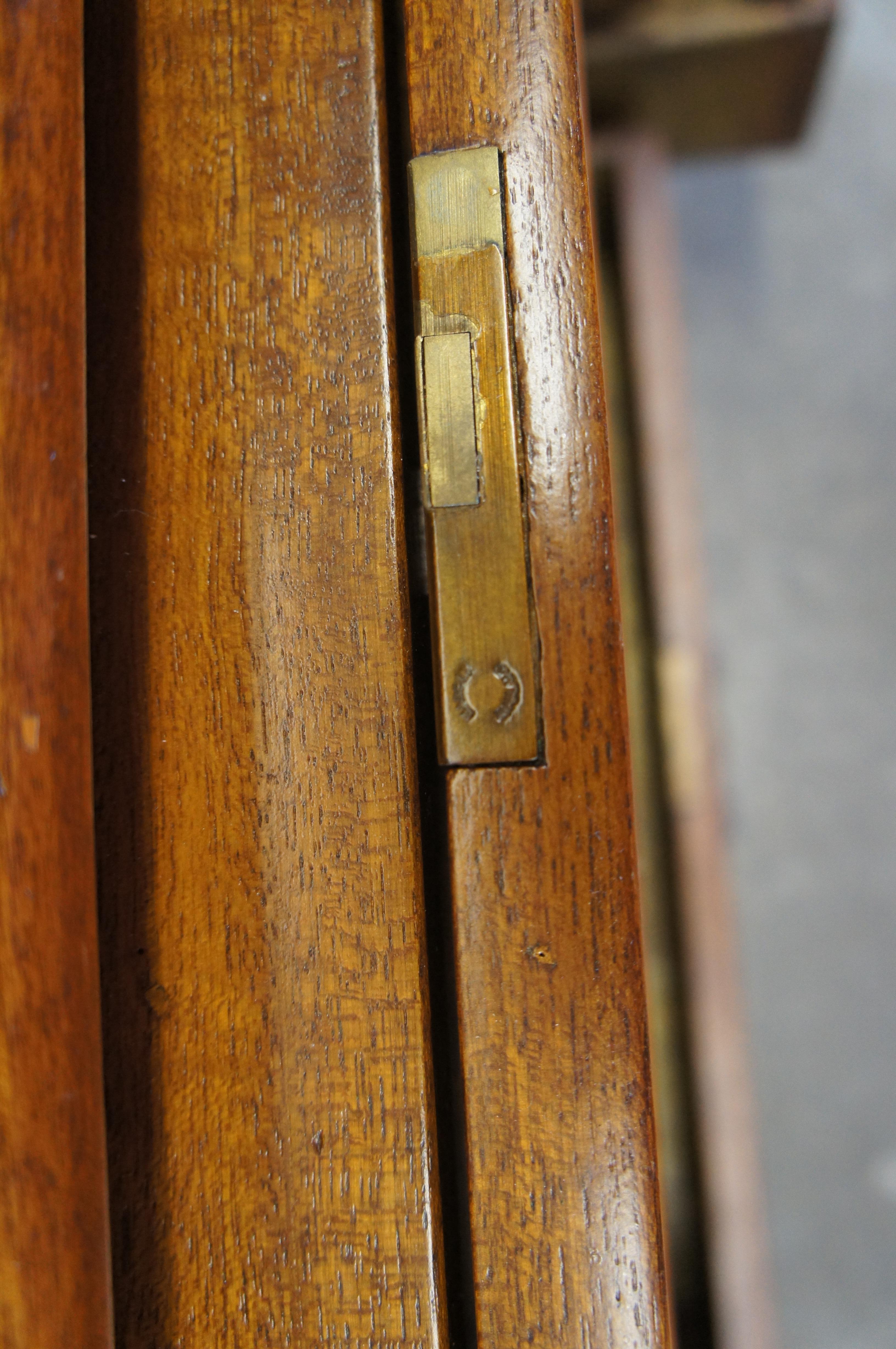 Banks Coldstone Mahogany Secretary Bookcase Curio Cabinet Desk Hutch 79