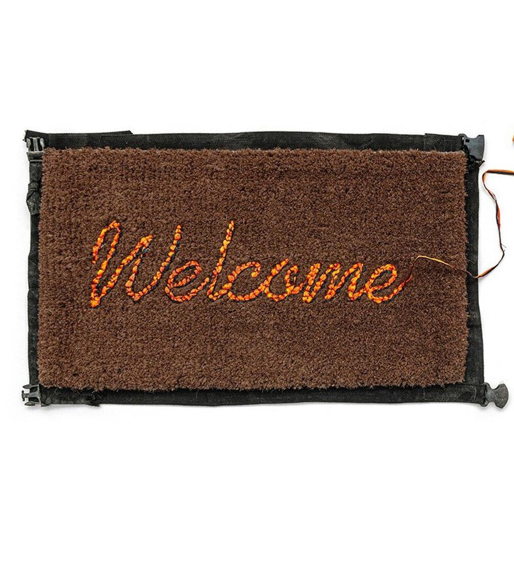How many Banksy welcome mats are made?