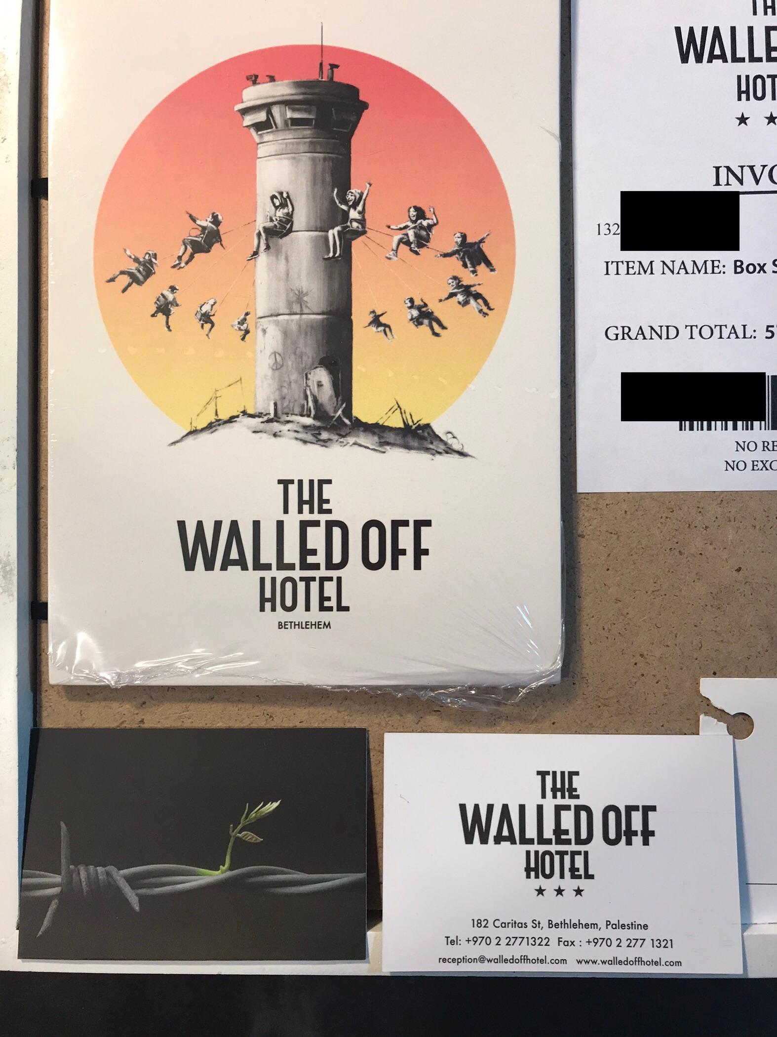Walled Off Hotel Box Set 2017 Box Framed With Different Colored Rocks Unique WOH - Street Art Mixed Media Art by Banksy
