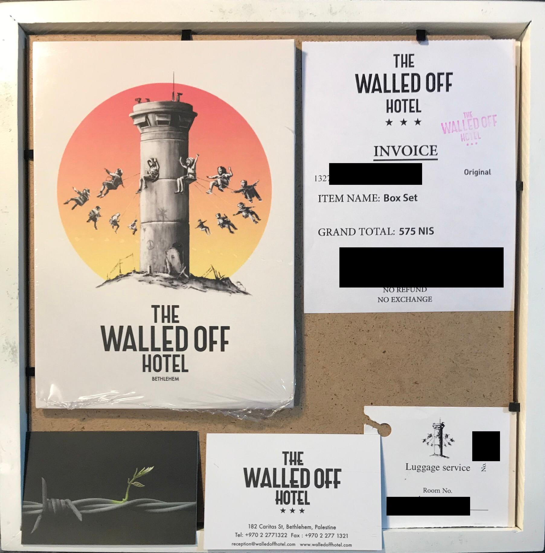 Walled Off Hotel Box Set 2017 Box Framed With Different Colored Rocks Unique WOH 1