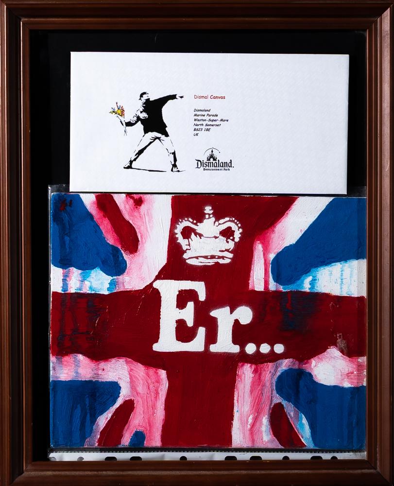 Banksy Abstract Painting - Dismaland British Flag 
