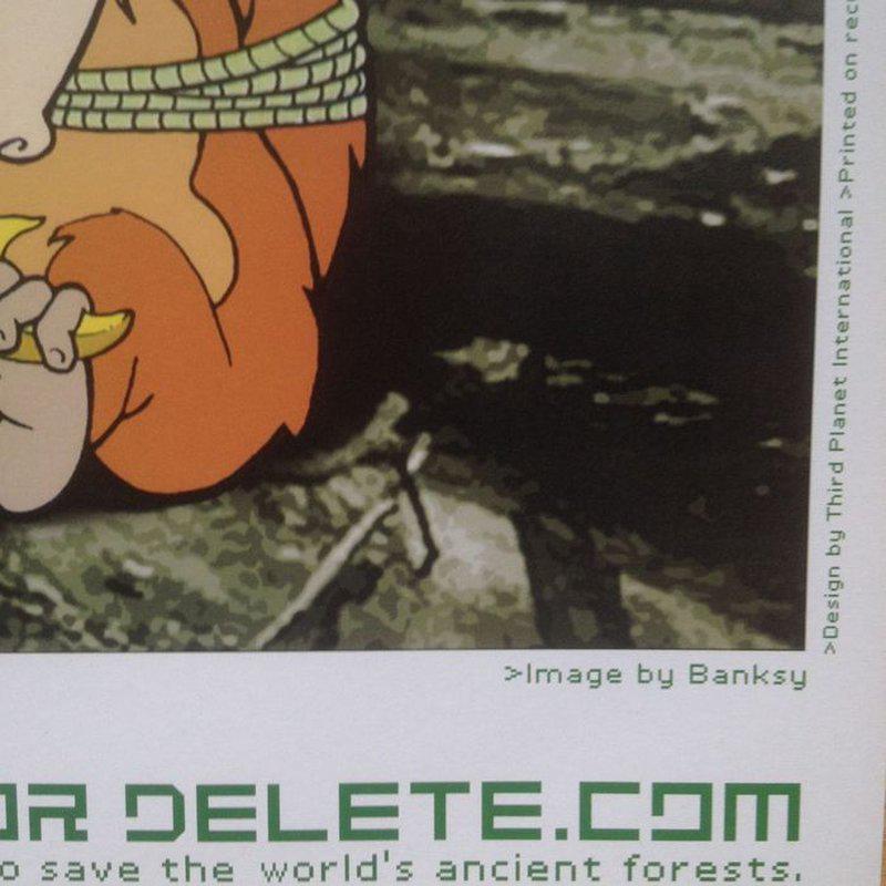 banksy save or delete poster