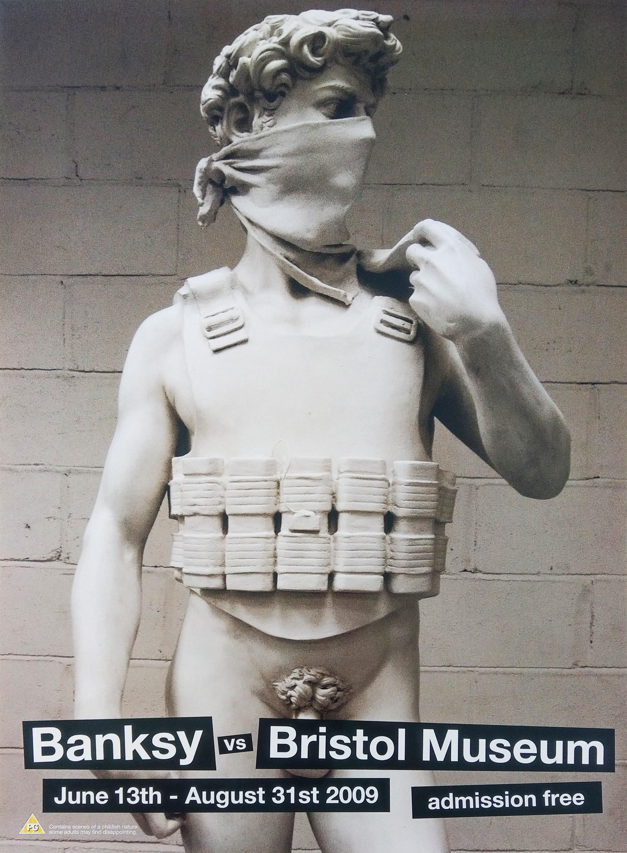 David Banksy vs Bristol Museum, Contemporary Art Show Poster