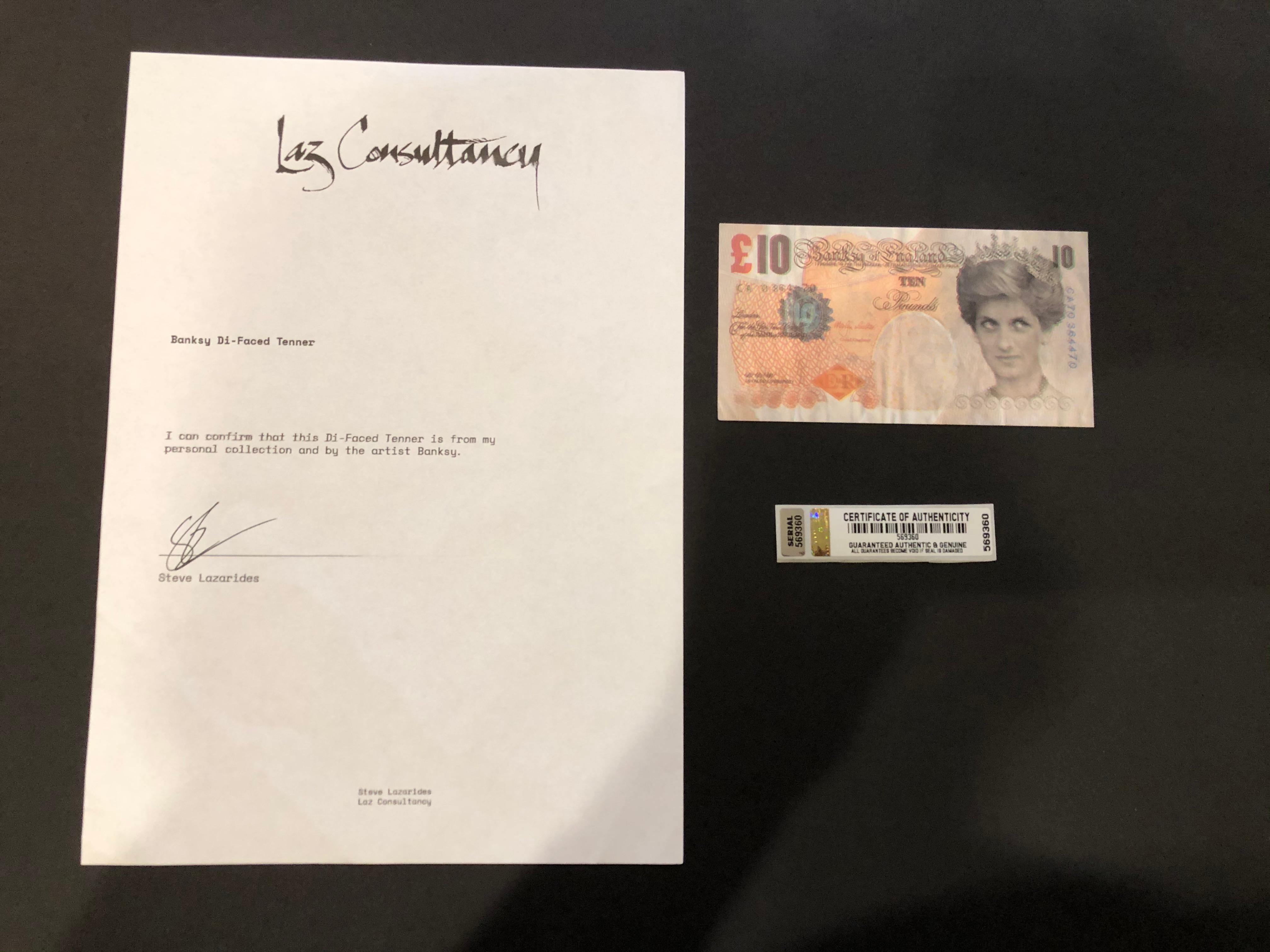 Di-Faced Tenner (10 GBP Note) - Pop Art Print by Banksy