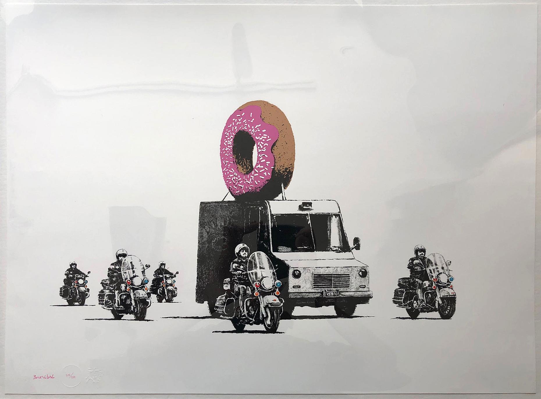 Donuts (Strawberry), 2009 - Print by Banksy