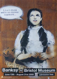Dorothy Banksy gegen Bristol Museum:: Poster der zeitgenössischen Kunstausstellung:: Dorothy Banksy
