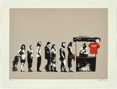 "Festival/Destroy Capitalism" L.A. series limited edition Banksy screenprint
