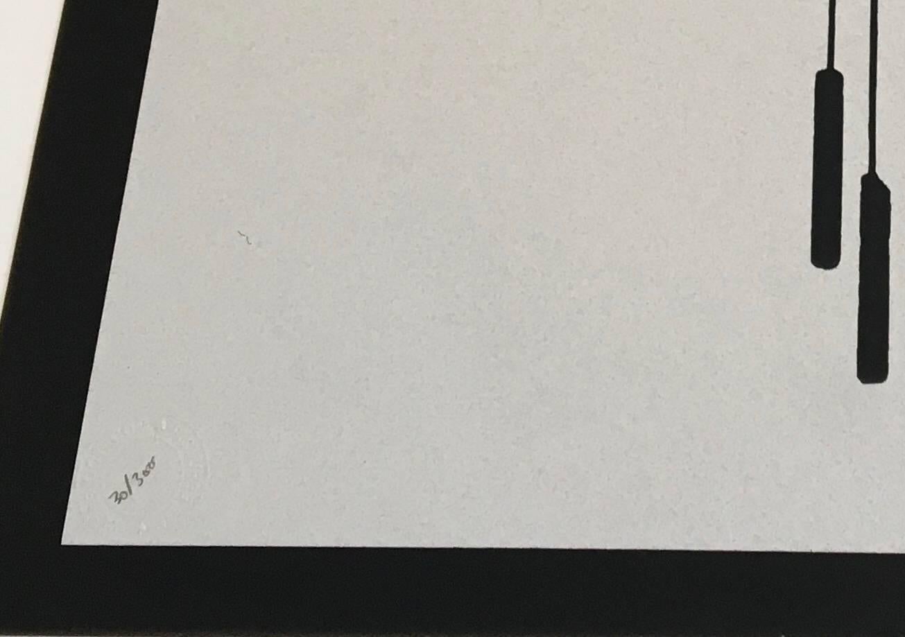 Signé à la main au crayon dans le coin inférieur droit, numéroté avec le tampon aveugle de l'éditeur recto dans la marge inférieure gauche. Publié par Pictures on Walls, Londres, avec le certificat d'authenticité Pest Control qui l'accompagne.