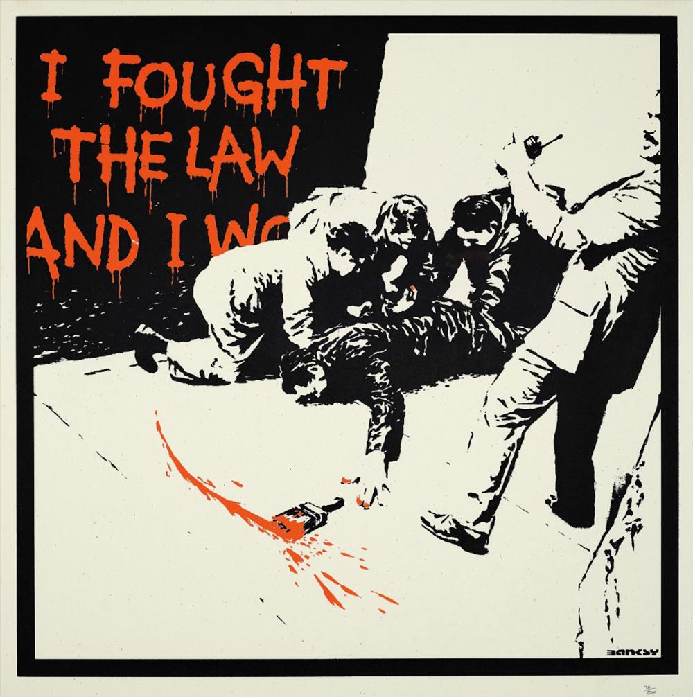 I FOUGHT THE LAW - Print by Banksy