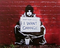 I Want Change, Lithograph, BANKSY