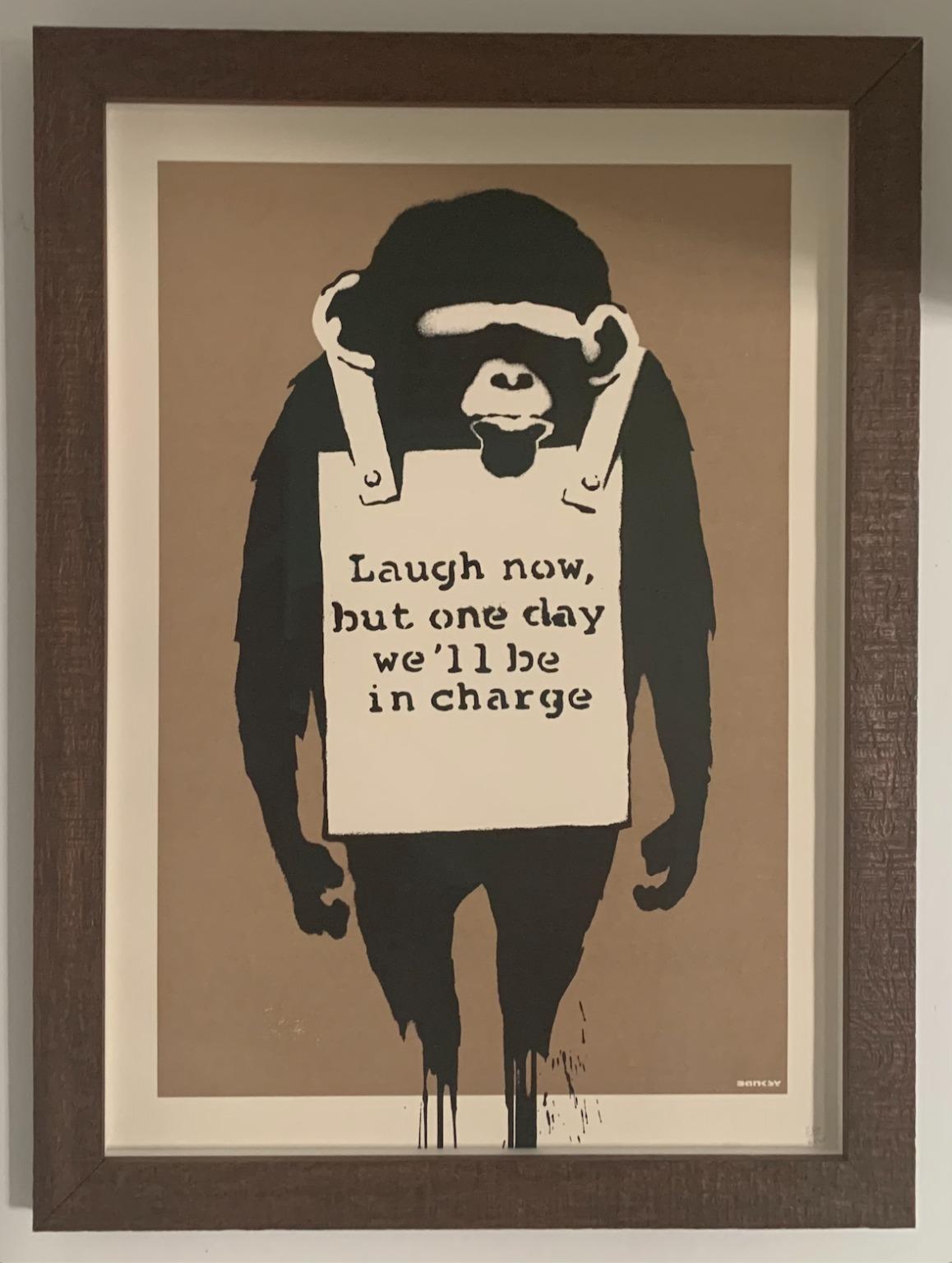 Banksy Animal Print – Laugh Now (unsigniert)