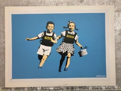 "Police Kids" limited edition screenprint by British graffiti artist BANKSY