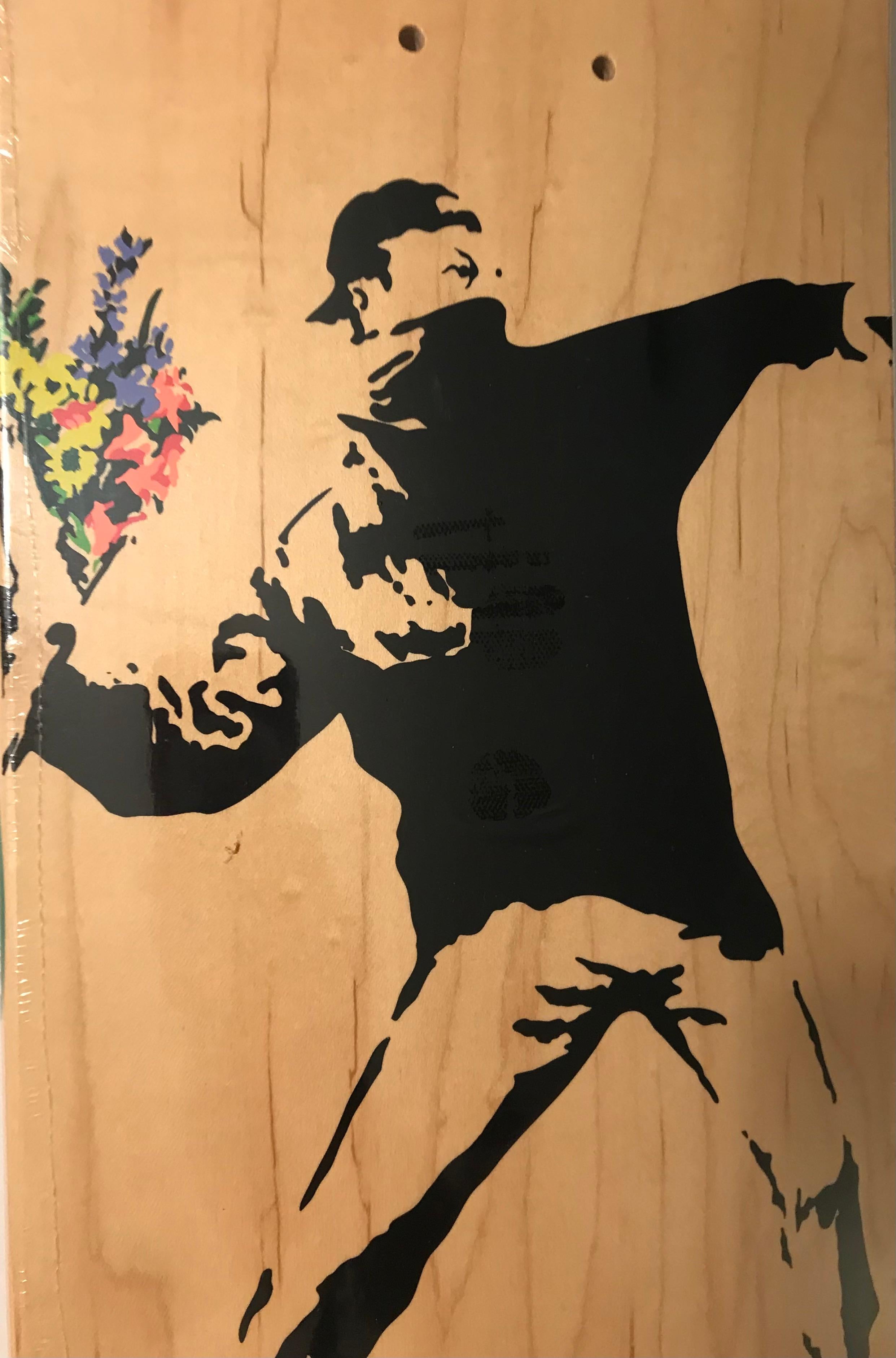 banksy flower thrower print