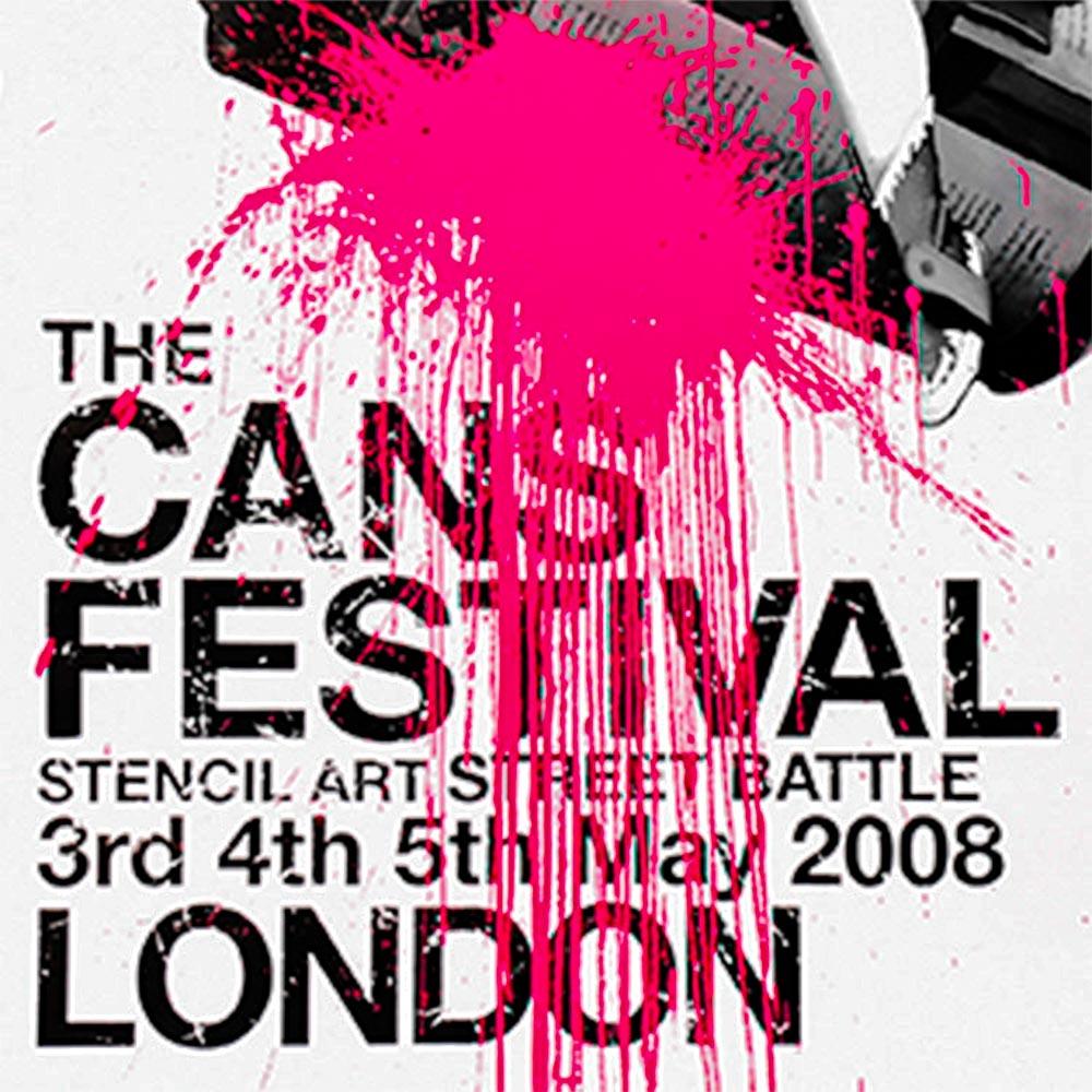 Poster del festival BANKSY Cans 1