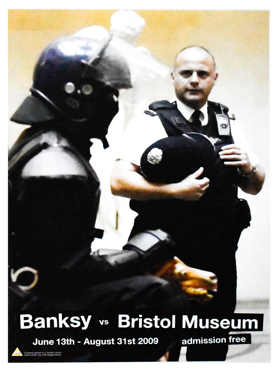 Original exhibition poster by Banksy.
Made for Banksy’s show in 2009 called Banksy Vs. Bristol Museum.
Acquired directly from POW (Pictures On Walls-Publisher).
Certificate of Authenticity issued by our gallery included.



RELATED:
Invader, KAWS,