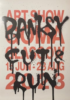 Banksy „Cut and Run“ Rat Poster Street Urban Art & Banksy Ausstellungsplakat Set