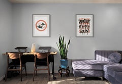 Banksy „Cut & Run“ – Ausstellungsplakate 2023, Offsetdruck, 2er-Set