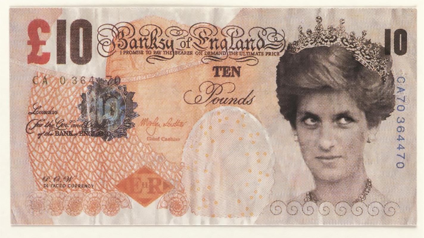 Banksy - Banksy Di-Faced Tenner (Banksy 10 pound bank note) at