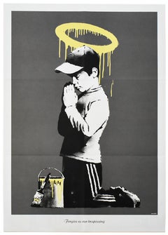 Banksy Forgive Us Our Trespassing (With Original Don't Panic Envelope)