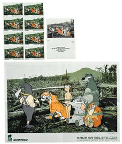 BANKSY Save or Delete (Greenpeace Poster with Stickers & Postcard)