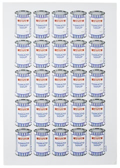 Banksy „Soup Cans“, Lithografie (mit originaler POW-Röhre) 2006