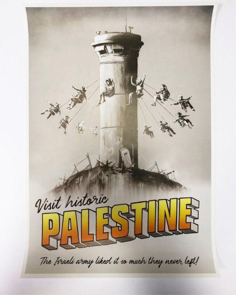 Banksy, visite de la Palestine historique, 2019 en vente 1