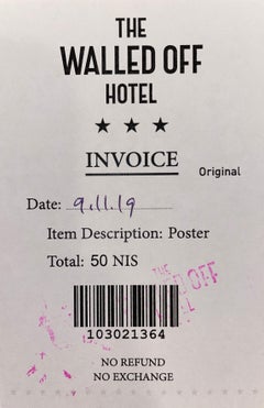 "Visit Historic Palestine" Walled Off Hotel Stamped Print