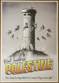 "Visit Historic Palestine" Walled Off Hotel Stamped Print