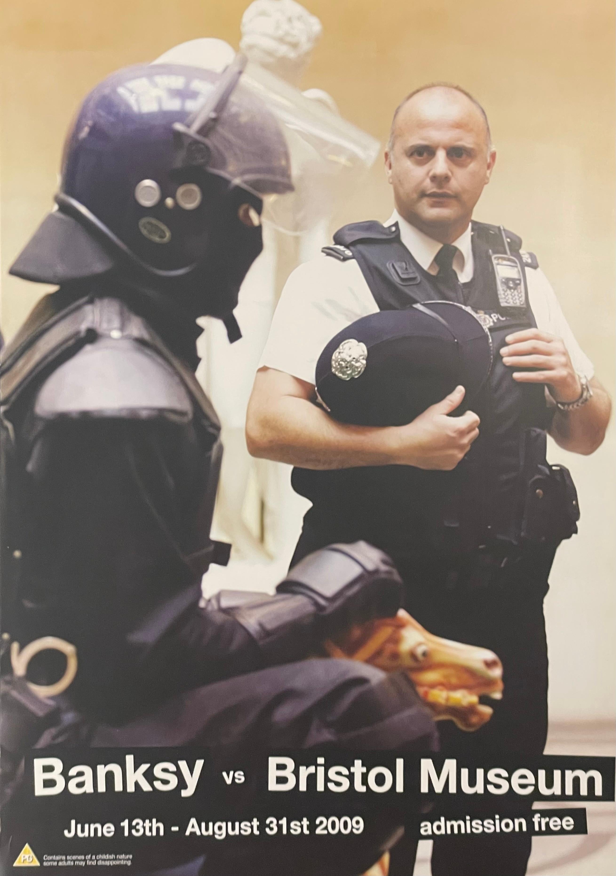 Banksy vs. Musée de Bristol : Copper
s

 par Banksy, 2009
Affiche promotionnelle originale pour l
exposition de l
artiste, d
un ensemble de 4.
16.5 x 23.5 pouces
Lithographie offset sur papier pour affiche en satin blanc.
Édition ouverte