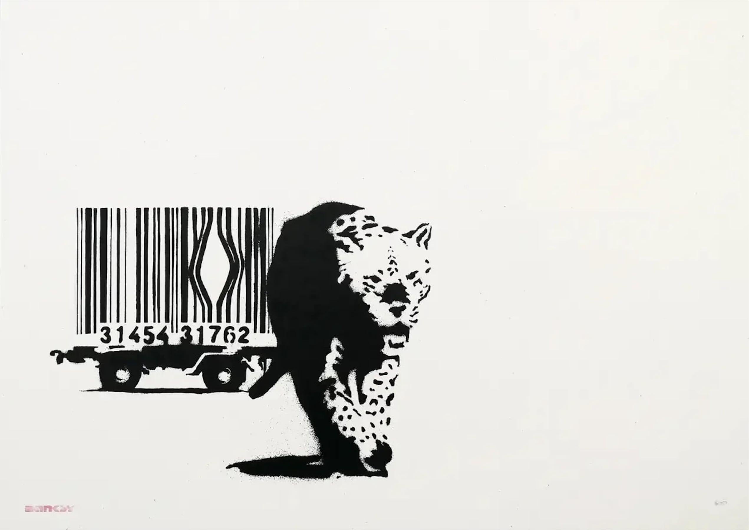 by Banksy 

BARCODE (UNSIGNED), 2004
Screenprint
19 3/4 x 27 1/2 in
50 x 70 cm
Edition of 600
Unsigned