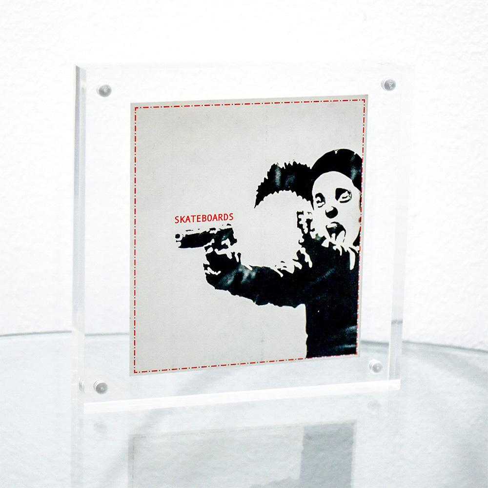 Adesivo Clown (con cornice) - Print di Banksy