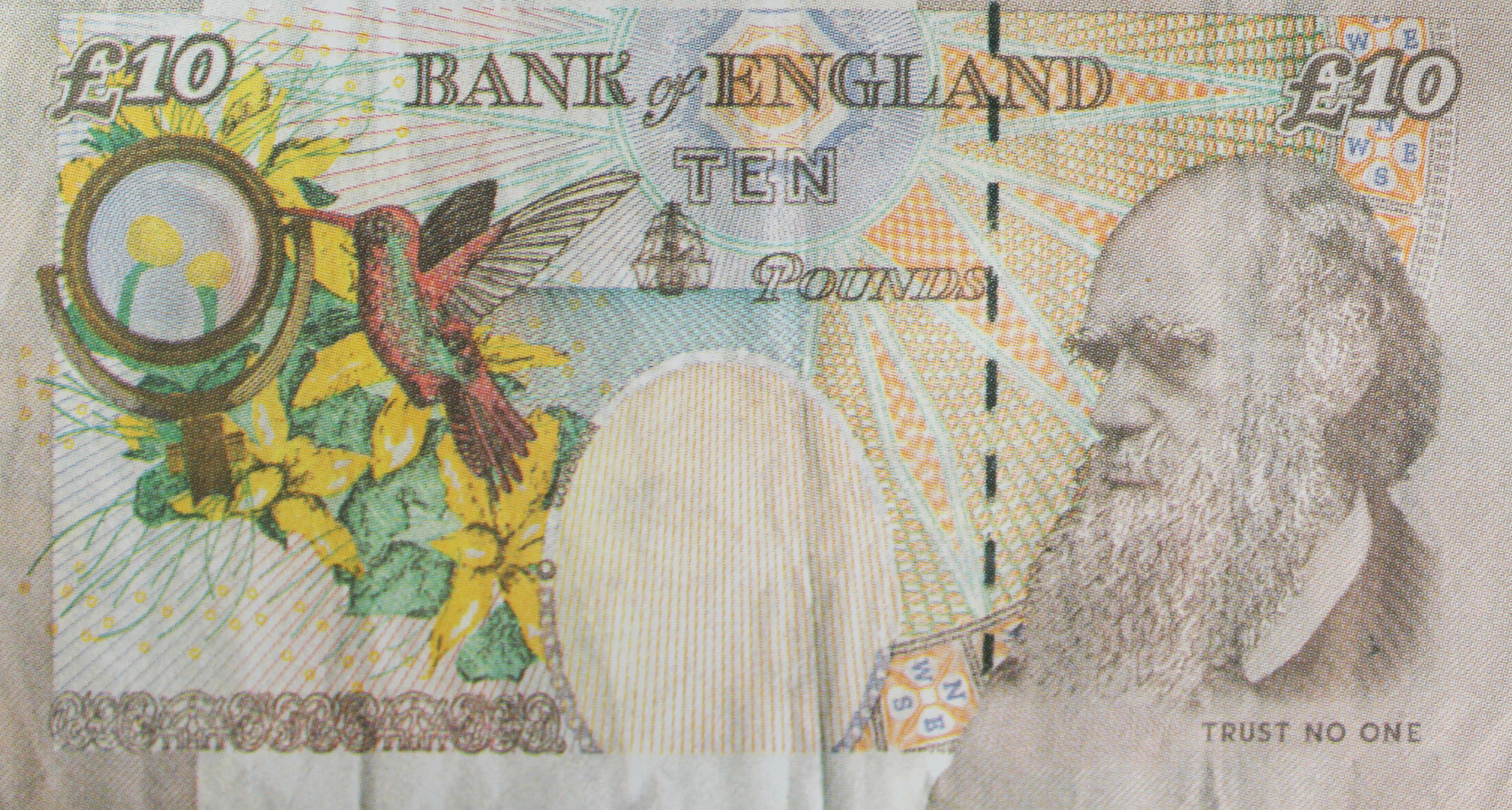 Di-Faced Tenner- 10 GBP Note Offset 2004 - Art urbain Print par Banksy